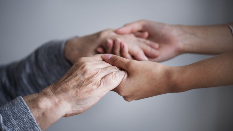 Closeup Support Hands