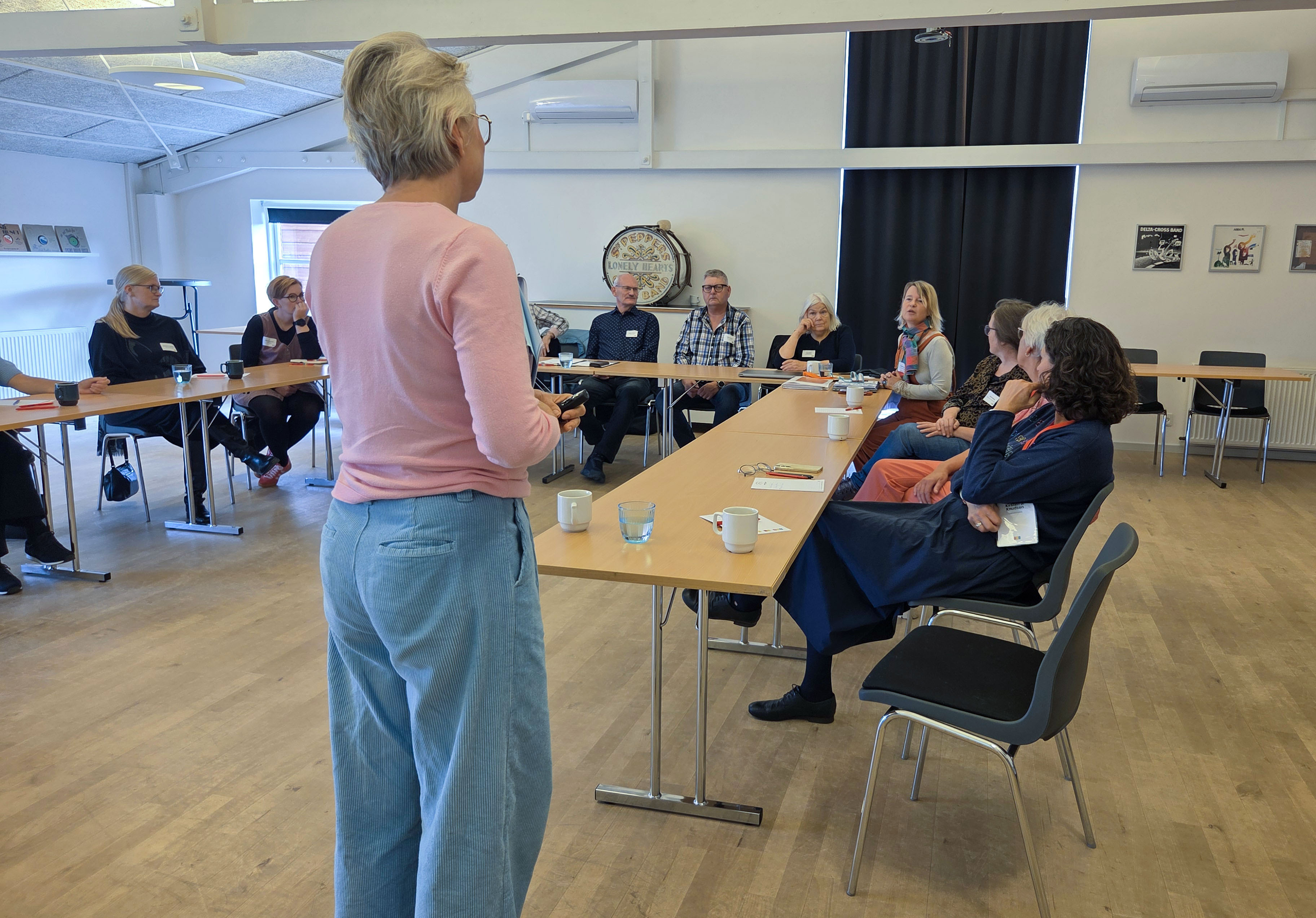 Trine Ry talte om ledelse på hendes workshop. Foto: Katrine Rich